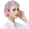6 Stück Unisex elastische Kochmütze, Küchenhut, Lebensmittelservice, Haarnetze, verstellbare Netzkappe, rose, Einheitsgröße