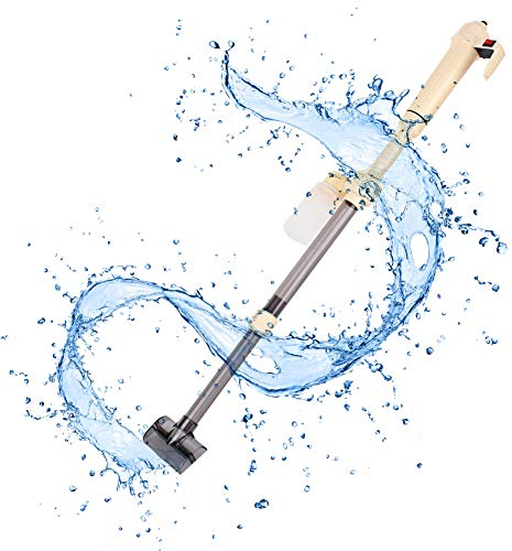 Aquarium Reiniger Elektrische Mulmsauger, Kies Reiniger Siphon Staubsauger mit 2 Strohhalmgrößen Wasseraustauschgeräte,für Aquarien Wasserwechsel Kies Filter Schmutzreinigung