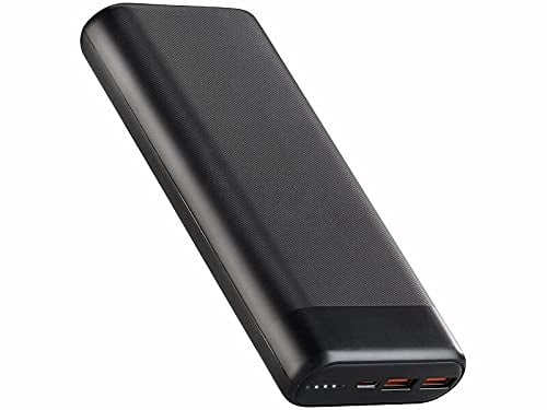 revolt Powerbank 12V Ausgang: Kompakte USB-Powerbank mit 20.000 mAh, USB-C PD, QC 3.0, 3 A, 65 W (12 Volt Ausgang, Notebook, Apple)