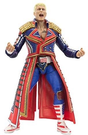AEW All Elite Wrestling Cody Rhodes unübertroffene Supreme- Cody Rhodes-Figur mit Zubehör, 15,2 cm