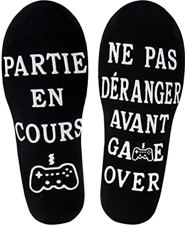 Merclix Chaussette Homme Rigolote Humour, Idée Cadeau Anniversaire Personnalisé Rigolo pour Collègue Meilleure Amie Ado Garçon Frere 43-46 Pour Fete des Peres