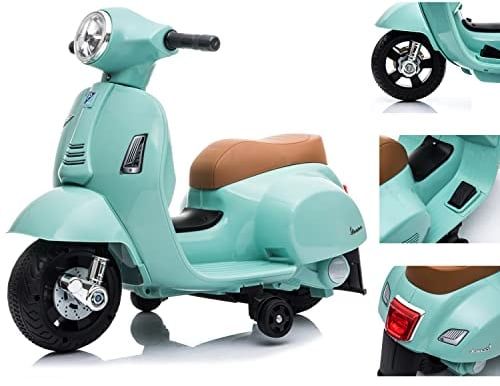 Vespa Kinderroller Elektroroller Kinder Elektrofahrzeug Kinderfahrzeug (Grün)