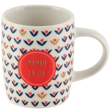 Tasse a Cafe ERIC Maman en or - Derrière la porte