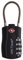 OW-Travel Kabelschloss 4 Stellig Zahlenschloss Kofferschloss Vorhängeschloss Gepäckschloss Sicherheitsschloss TSA Lock Cable USA Schloss Zahlencode für Reisekoffer Spind Rucksack Luggage:1 Schwarz