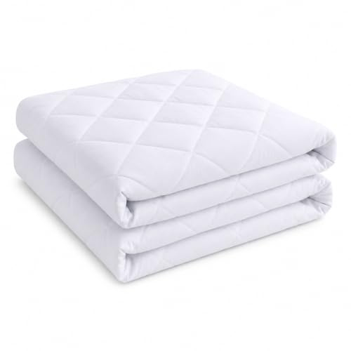 Night Zone Mattress Protector Extra Deep Soft Quilted Fully Fitted Non Allergenic Bed Cover Breathable Hypoallergenic Mattress Protector (Double)