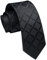 Enlision Plaid Herren Krawatte Schwarz Schmale Krawatte Seide Krawatten für Formelle Büro oder Hochzeit Business 6cm