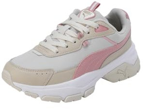 PUMA Cassia, Scarpe da Ginnastica Donna, Alpine Snow Future Rosa Granola Oro, 42.5 EU