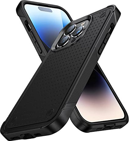 iPhone SE 2022 / SE 2020/8 / 7 Phone Case, Tough Armor Military Grade Protective Cover Heavy Duty Hybrid 2 in 1 Hard PC Soft TPU Case Bumper Shockproof Back Cover for iPhone SE3/SE2, Pure Black