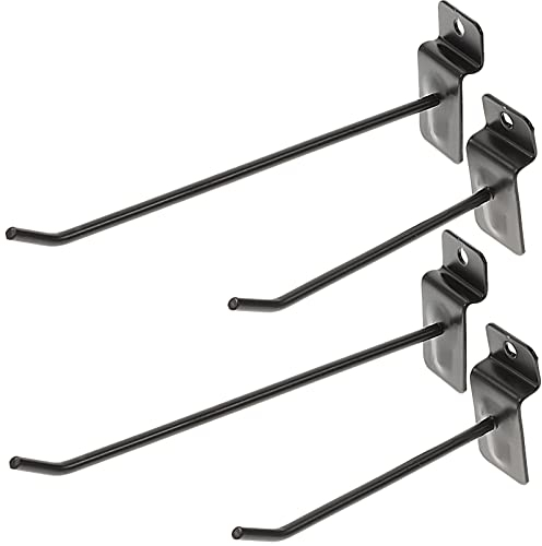 Angoily 30st Schlitzhaken Lamellenwand Panel-Display-Haken Haken Für Die Wand Garage Mit Schwarzen Haken Robuster Hakenaufhänger Kleiderständer Aus Metall Wandbehang Eisen Gewöhnliche