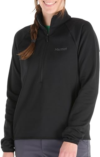 Marmot Damen Wm's Leconte Fleece 1/2 Zip Warme Fleece-Jacke, Jacke mit 1/2-Zip Reißverschluss, atmungsaktiv, Winddichte Weste, leicht zu packen, ideal für Wandern & als Midlayer (1er Pack)