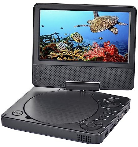 Portable DVD Player 7-Inch Screen DVD Player Cd High-Definition Support Mp5, Rmvb Format Breakpoint Memory Playback