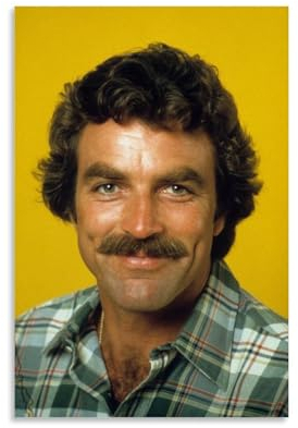 OqcEha Tom Selleck Poster, Schauspieler, Heimdekoration, Wandkunst, zum Aufhängen, Bild, Druck, Schlafzimmer, dekorative Gemälde, Raum, ästhetisch, 20 x 30 cm