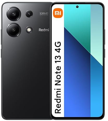 Xiaomi Redmi Note 13 4G Unlocked Smartohone 8+128GB 6.67 120Hz AMOLED Display 108MP Triple Camera Snapdragon 685 Processor 5000mAh Battery 33W Fast Charging(Midnight Black)