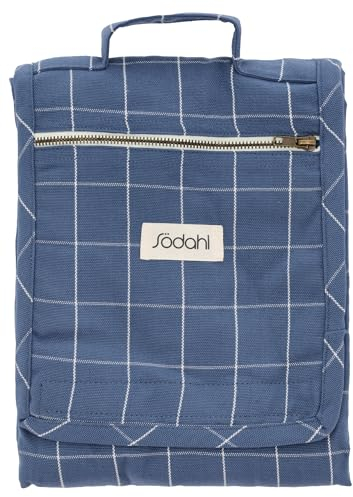 Södahl Vista Picknickdecke, Hochwertige Picknick Decke mit Praktischem Handgriff, Outdoor Decke, Stranddecke, Campingdecke aus Polyester, Oeko-Tex Standard 100, 130 x 170 cm, Blau