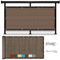 Balkon Sichtschutz 150 x 1000 cm Blickdichte Windschutz Privatsphäre Balkonabdeckung Balkonverkleidung mit Kabelbinder Ohne Bohren für Garten Balkon Terrasse, Braun