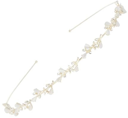 Bandeaux de Mariée avec Strass Couronne de Cheveux en Cristal Tiare de Mariage Serre Tête de Mariage en Cristal avec Strass Accessoires pour Cheveux Femme