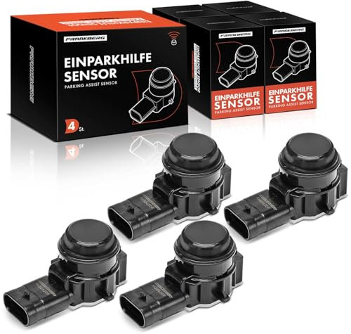 Frankberg 4x Parksensor Vorne Hinten Kompatibel mit 1er F20 114-140 2 Cabriolet F23 218i-240i 2 Coupe F22 F87 218i-240i 3er Touring F31 318i-340i Replace# 66209261596