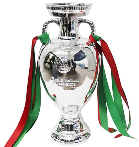 YYDSTES Replika des Europapokals der Champions Fußballtrophäe aus Hochwertigem Kunstharz ideales Souvenirgeschenk für Fans Perfekt für Zuhause Büro Club Bar oder als Themendekor und Sammlungen,16cm