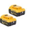 Tondeuse à gazon Perceuse électrique Remplacement de batterie au lithium de haute puissance 6000mAh DCB203 20V. Compatible avec Dewalt. DCB206 DCB204 Outil électrique(6000mAh 2PCS)