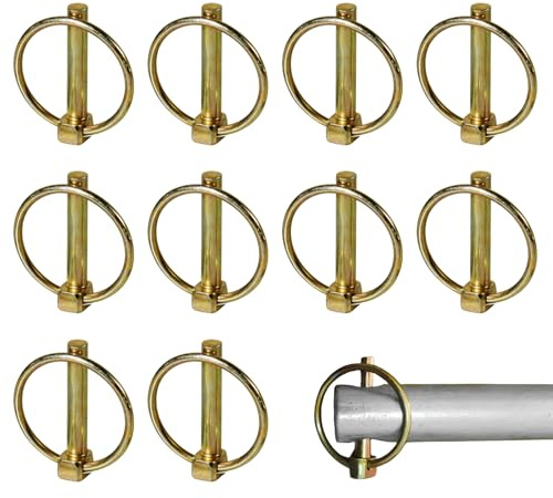 10 Stück Splint,Multifunktional Klappsplint,Sicherungssplint,Klappsplinte,Federsplint,4.5mm x 36 mm,Anhängerkupplung,Geeignet Für Boote,Traktoren,Lastwagen,Landwirtschaftliche Anhänger,Staubsauger Usw