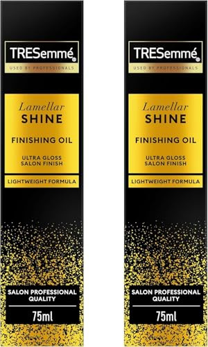 TRESemmé Lamellar Shine Nährendes Haaröl, Für Alle Haartypen, 2 x 75 ml | Seidiges und Glänzendes Haar, Verstärkte Haarfasern, Leichte Textur, Nicht Fettend, Mit Lamellar-Technologie
