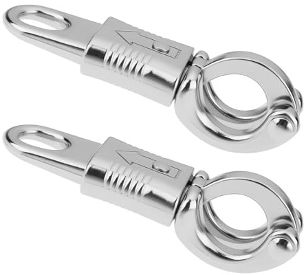 ECSiNG 2x Zinc Alloy Quick Release Halter Hooks 100mm for Horse Hitches Lead Ropes