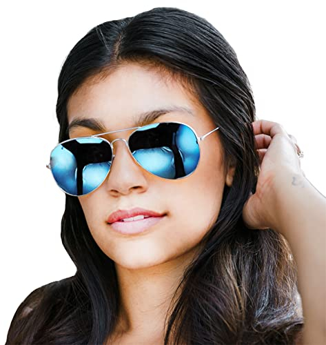 4sold Sonnenbrille in vielen Farbkombinationen Klassische Brille Unisex Sonnenbrille ( blue)
