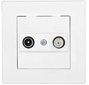 Schneider electric eph3400121 prise TV/SAT Final, blanc