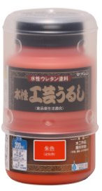 Washin Paint Aqueous Crafts Lack Urushi Zinnoberrot 200 ml