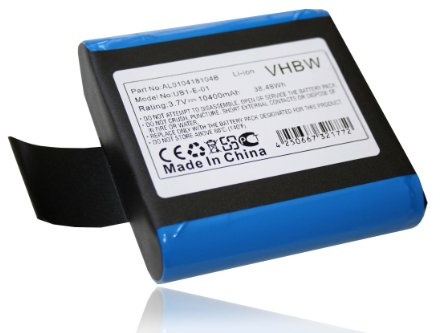 vhbw Akku kompatibel mit Pure Avalon N5 digital Radio (10400 mAh, 3,7 V, Li-Ion)