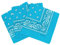 Laciteinterdite 3er-Pack Paisley-Bandanas für Damen und Herren in Türkis