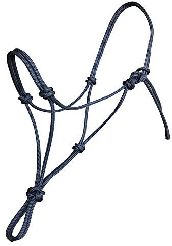 Hunters Saddlery Knotenhalfter für Pferde kompatibel mit Parelli Natural Horsemanship (Kaltblut, Marineblau)