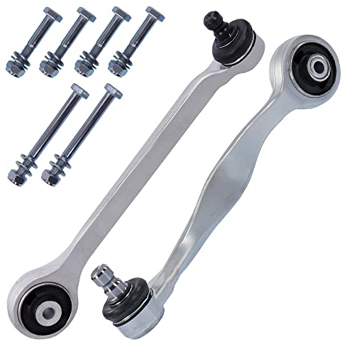 BESTPRICE 1x Querlenker Voderachse vorne oben links, 1x Querlenker Voderachse hinten oben links Kompatibel mit A udi A4 B5 (8D2)(8D5), A6 C5 (4B2)(4B5), VW PASSAT B5 (3B2)(3B5), PASSAT B5.5 (3B3)(3B6)