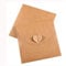 25Pcs Retro Brown Kraft Paper CD DVD Sleeves Envelopes DVD Cardboard Storage Cases Keepers Holder with Heart Button for CD/DVD Packaging or Store