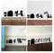 ufengke Wandsticker Maus Loch Sockelleiste Wand Kunst Aufkleber Wandtattoo für Kinderzimmer Wohnzimmer Schlafzimmer, Schwarz