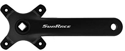 Sunrace Unisex – Erwachsene MX Kurbelarmsatz, schwarz, 175 mm