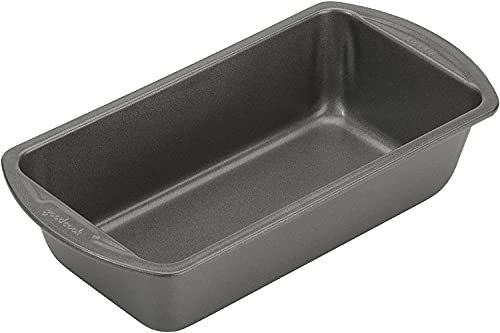 Good Cook 04025 4025 Loaf Pan, 8 x 4 Inch, Grey (4-Pack)