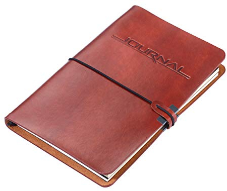 TROIKA BULLET JOURNAL – BTJ36/BR – 2 Notizbücher DIN A5 im Kunstledereinband – Tagebuch – pro Notizbuch: 36 perforierte Seiten, FSC zertifiziertes Papier, Punktraster – nachfüllbar – TROIKA-Original, Bullet Journal Braun/Schwarz, A7