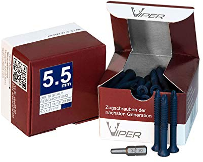 MULTIPICK Zugschraube Schlüsseldienst - [5.5 x 48 mm] Ziehschraube Türöffnung - Zylinder Zieher Schrauben Set - Schloss Schraube Türzylinder - Zugschrauben Glocke - 100 Stück