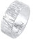 Kuzzoi Herrenring im kunstvoll strukturiertem Design, Bandring massiv (9 mm) breit in 925 Sterling Silber, Silberring gehämmert, Ring für Männer, Bikerring, Ringgröße 64, 0604922121_64