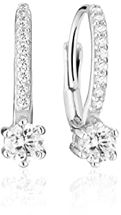 Sif Jakobs Jewellery Damen-Creolen 925er Silber Zirkonia One Size Silber 32019251