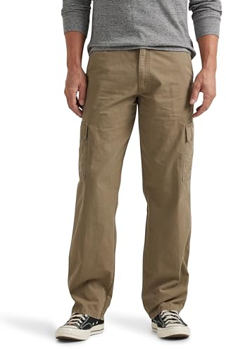 Twill Relaxed Fit Cargo Pant, Military Khaki Ripstop, 30W x 32L