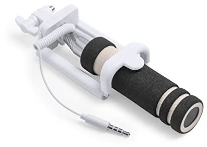 eBuyGB Universal Extendable Handheld Monopod Phone Holder Rotating Selfie Stick (Black)