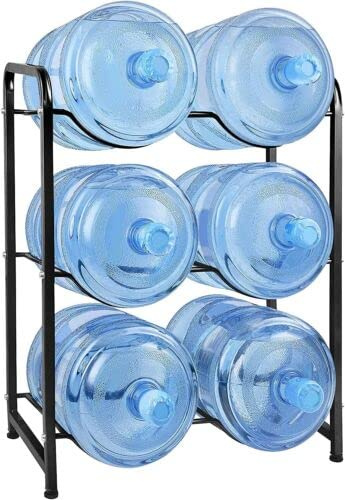 HoitoDeals 1Pcs Water Cooler Jug Rack Storage Organiser Heavy Duty Water Bottle Holder f Pantry