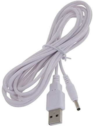 Diarypiece 5V Power Cord USB To 3.5mm X 1.35mm Barrel Jack Adapter Connector Charging Cable Plug, Not Support 12 Voltages