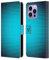Head Case Designs Azul Radial Tonos Medios Carcasa de Cuero Tipo Libro Compatible con Apple iPhone 14 Pro MAX
