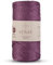 Sensy Premium 2 mm 230 Meter Glitzer Polyester-Seil, 90% Polypropylen, 10% Polyesterschnur, Makramee-Kordel 2 mm Häkeltasche Kordel Makramee Seil Häkelgarn Geschenk für Strickwaren (Pflaume-Glitzer)