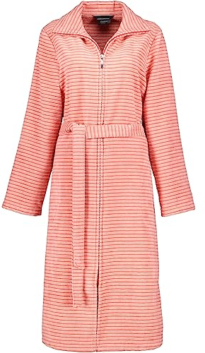 Cawö Home Bademäntel Damen Reißverschluss Zipper 5317 koralle - 22 L