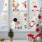 Figarge Weihnachten Fenstersticker, Fensterbilder Weihnachten Kinder, Santa Claus 9 Blätter Doppelseitige Wiederverwendbare Statische PVC Aufkleber für Weihnachten Fenster Dekoration (20*30cm*91Stück)