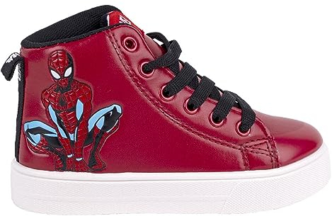 Marvel Spiderman Schuhe für Jungen, Sportschuhe für Jungen, Superhelden Design, High-Top-Sneaker für Jungen, Geschenk für Jungen, Größe EU 29